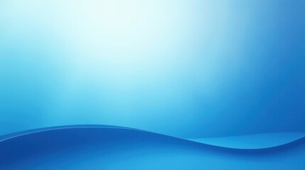 Obraz premium Serene Blue Gradient Background with Subtle Wave Design Ideal for Presentations and Digital Designs