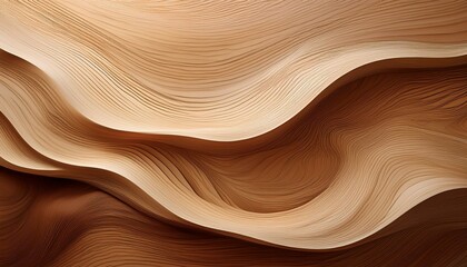 beautifully flowing wood grain design with soft brown and beige tones creating a natural wavy texture for organic backgrounds