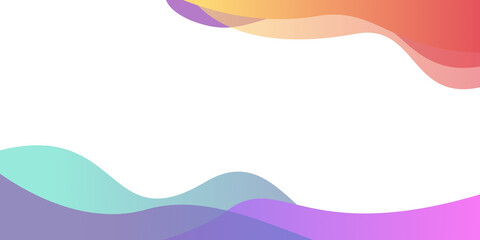 Vibrant Abstract Waves: An artistic composition features a dynamic arrangement of colorful, layered abstract waves that flow and merge, creating a sense of movement and fluidity.