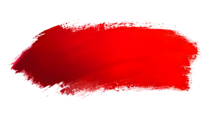 Dynamic Crimson Brushstroke With Smooth And Textured Transitions
