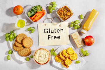 Quick gluten free food to eat on the go, board with gluten free quote