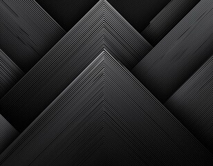 3d techno abstract black background of lines and stripes geometric shape banner