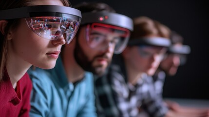 Group of People Using Technology in Research and Development Setting