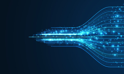 Technology background. Big data visualization concept