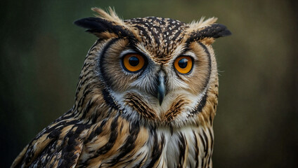 Fototapeta premium Portrait of an owl.