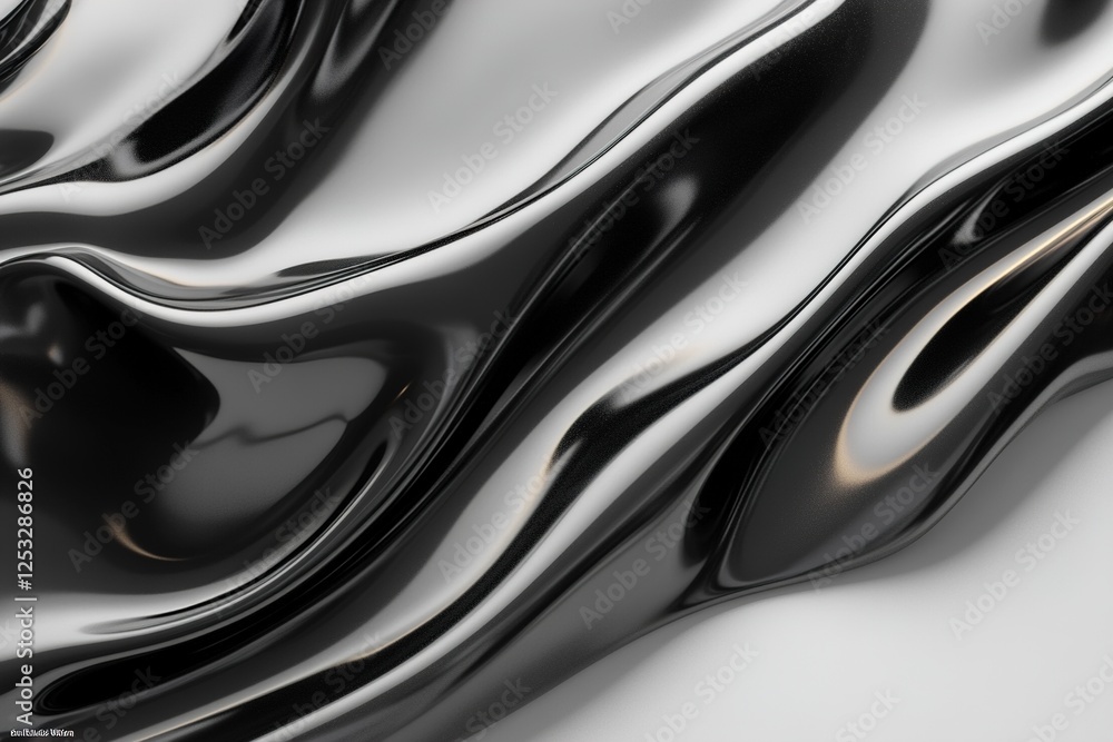 Poster ripples move across a deep black liquid surface, reflecting subtle streaks of light. this captivatin