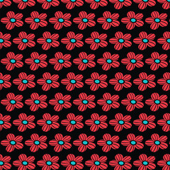 seamless geometric pattern with hearts