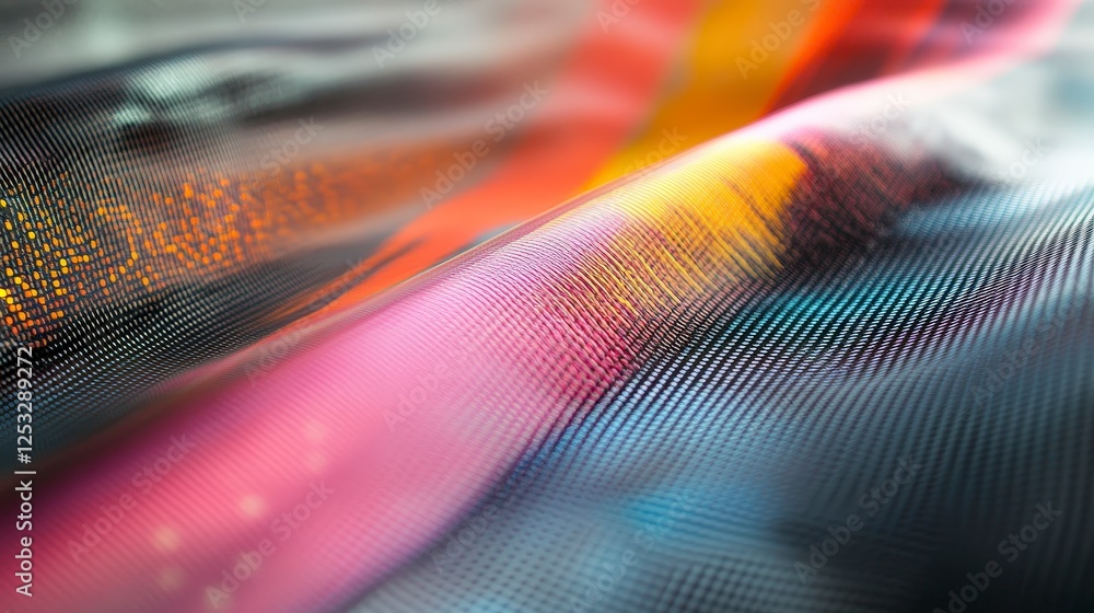 Aufkleber abstract colorful wave pattern with light reflections and textures