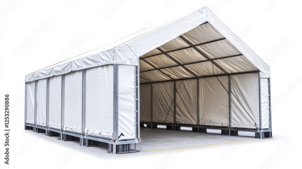 Poster industrial structure: capturing a pristine industrial structure, the image showcases the simplicity 