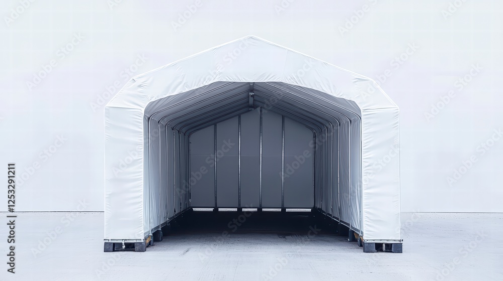 Poster modern shelter architecture: minimalist architectural photography highlighting the simplicity and fu