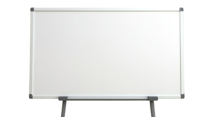 Empty whiteboard on transparent background is ready for presentation