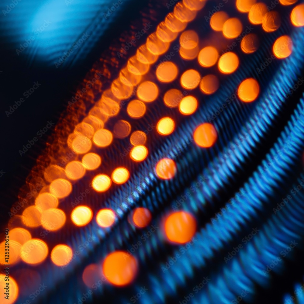 Aufkleber abstract macro image of colorful blurred lights in motion