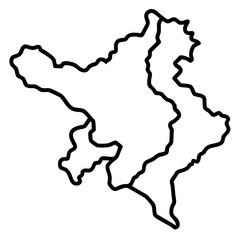Obraz premium Custom Geographic Line Art Vectors