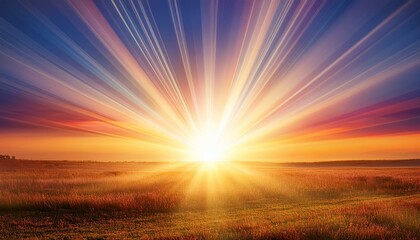 Fototapeta premium sun rays background beautiful colorful sunrise