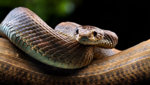 close up of urutu snake
