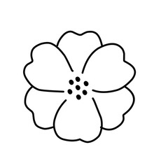 Flowers flat line icons