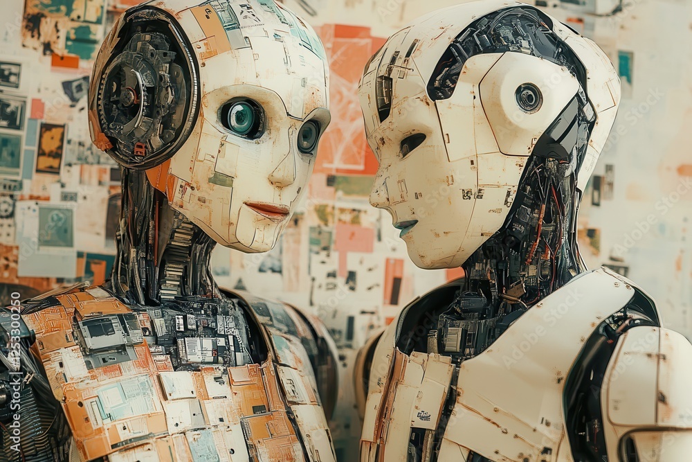 Poster robot connection technology data .