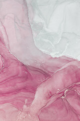 Abstract alcohol ink artwork blending soft pinks and whites in a delicate composition