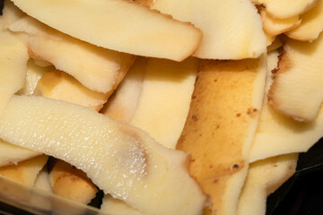 Potato Peel Peelings Close Up Food Waste