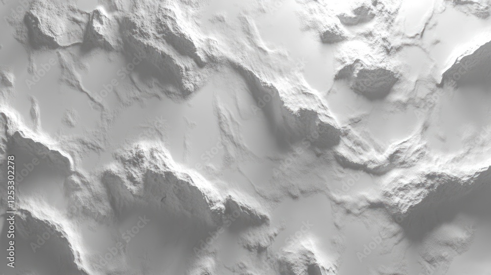 Poster abstract white terrain texture with subtle shadows and uneven surface