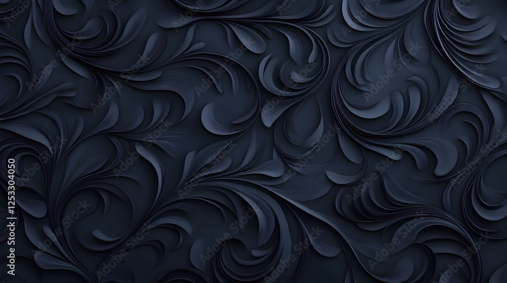 Poster mesmerizing abstract swirls in dramatic moody gradient