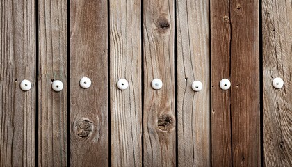 Fototapeta premium close up of weathered wooden planks with nails