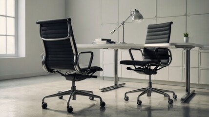 modern office chair in a sleek ergonomic
