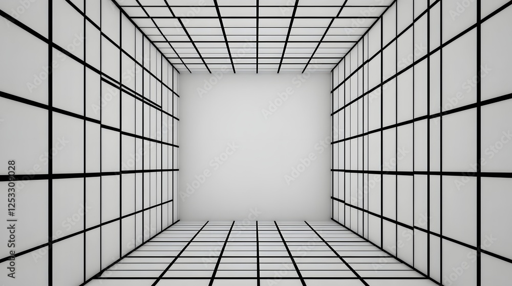 Poster minimalist diagonal grid pattern with copy space for technology or interior designs