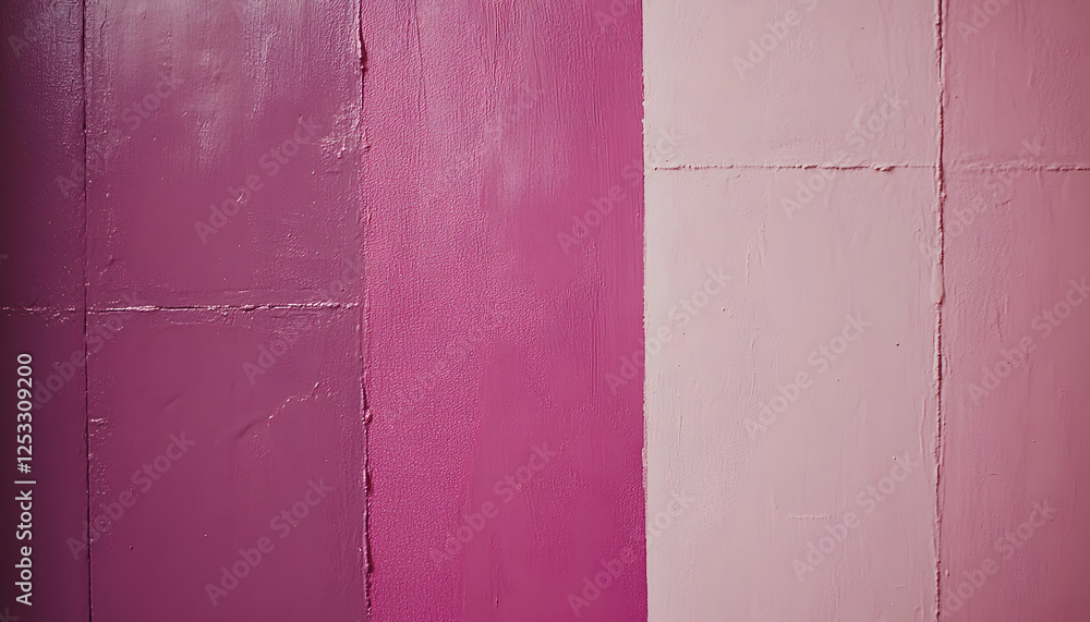 Aufkleber abstract textured background featuring three shades of pink paint on a wall, creating a visually app