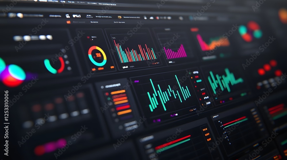 Poster dynamic video analytics dashboard for effective digital marketing strategies