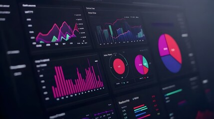 Dynamic Video Marketing Analytics Dashboard Visualizing Data Metrics