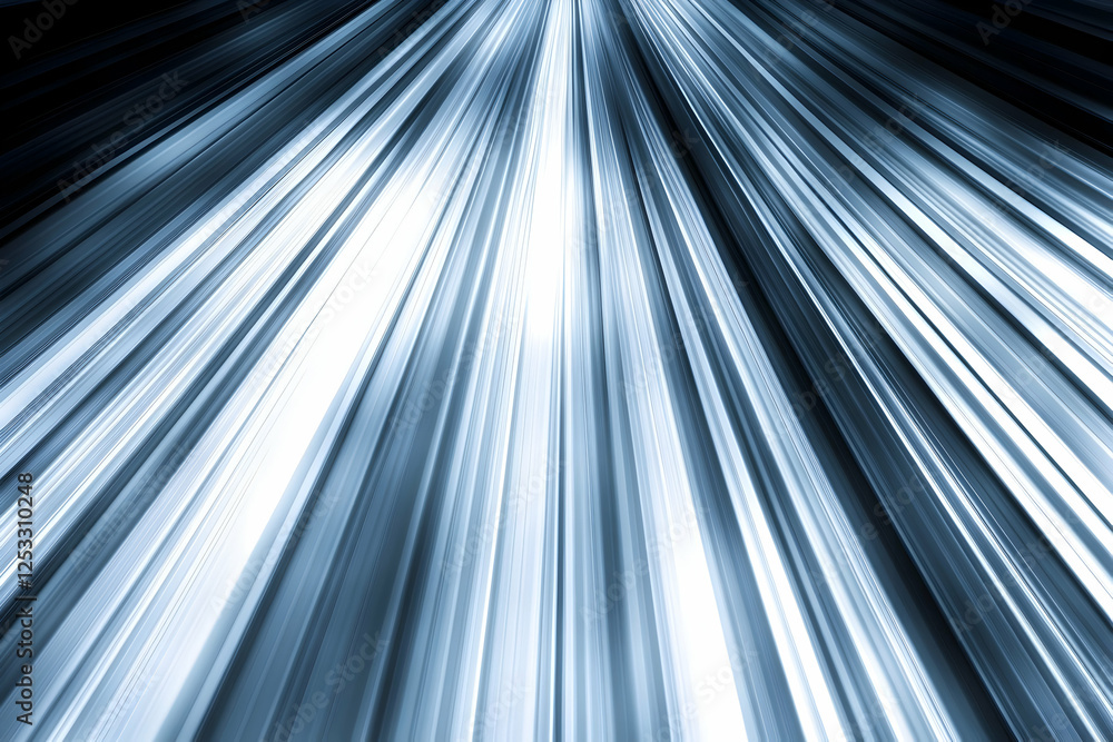 Poster abstract background of converging light streaks, radiating from the center, creating a dynamic and e