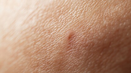 Fototapeta premium Close-Up View of Smooth Human Skin with Minor Red Blemish