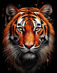 Naklejka premium portrait of a tiger