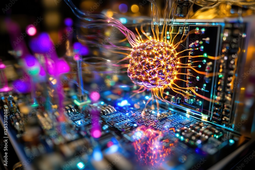 Poster neural circuit and electronic cyber brain in a quantum computing system .