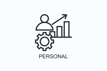 Personal Icon Or Logo Isolated Illustration