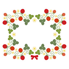 赤い苺のフレーム3