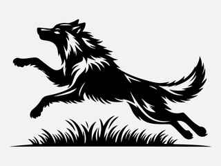Wolf Silhouette Vector Illustration