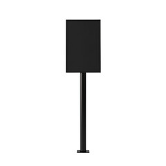 Fototapeta premium a flat screen tv mounted on a metal pole