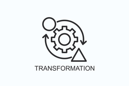 Transformation Icon Or Logo Isolated Illustration