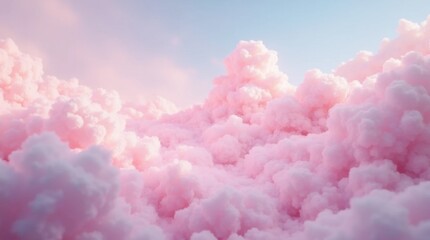 Fototapeta premium Surreal Cotton Candy Cloudscape