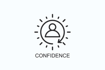 Confidence Icon Or Logo Isolated Illustration