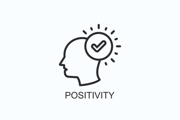 Positivity Icon Or Logo Isolated Illustration