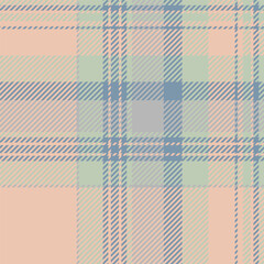 Nyc vector tartan check, heritage texture textile pattern. Punk seamless background plaid fabric in pastel and light colors.