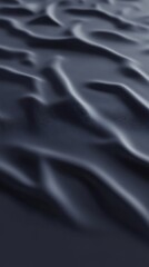 Fototapeta premium Dark Gray Draped Fabric Abstract Texture Background. AI Generated