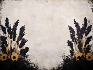 Bold Minimalistic Flower Border