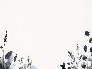 Bold Minimalistic Flower Border