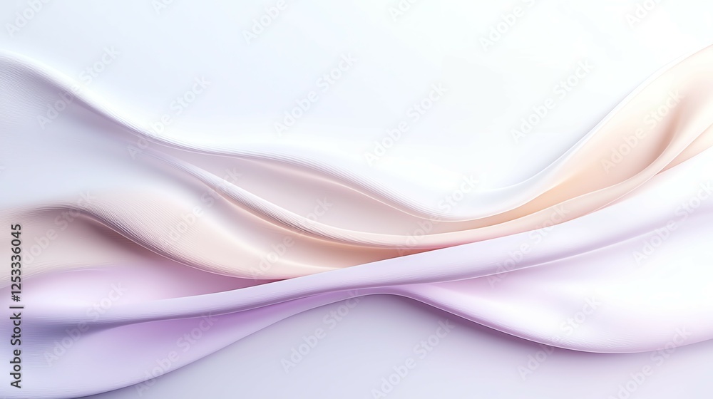 Aufkleber abstract soft pastel waves create elegant flowing texture, ideal for creative projects or calming ba