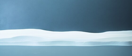 Serene White Sands Calm Blue Sky. AI Generated