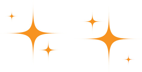 Star Icon for Graphic Design Projects, Vector sparkles icon isolated on white background. Star sparkles or Twinkling icon symbol signs for apps and websites Stars icon design template vector 


